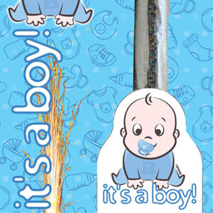 Ice fountain it's a boy